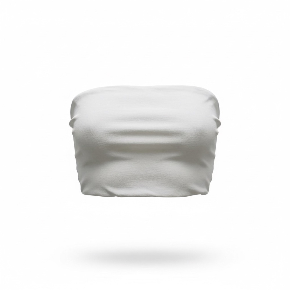 a new day White Strapless Bandeau Crop Top